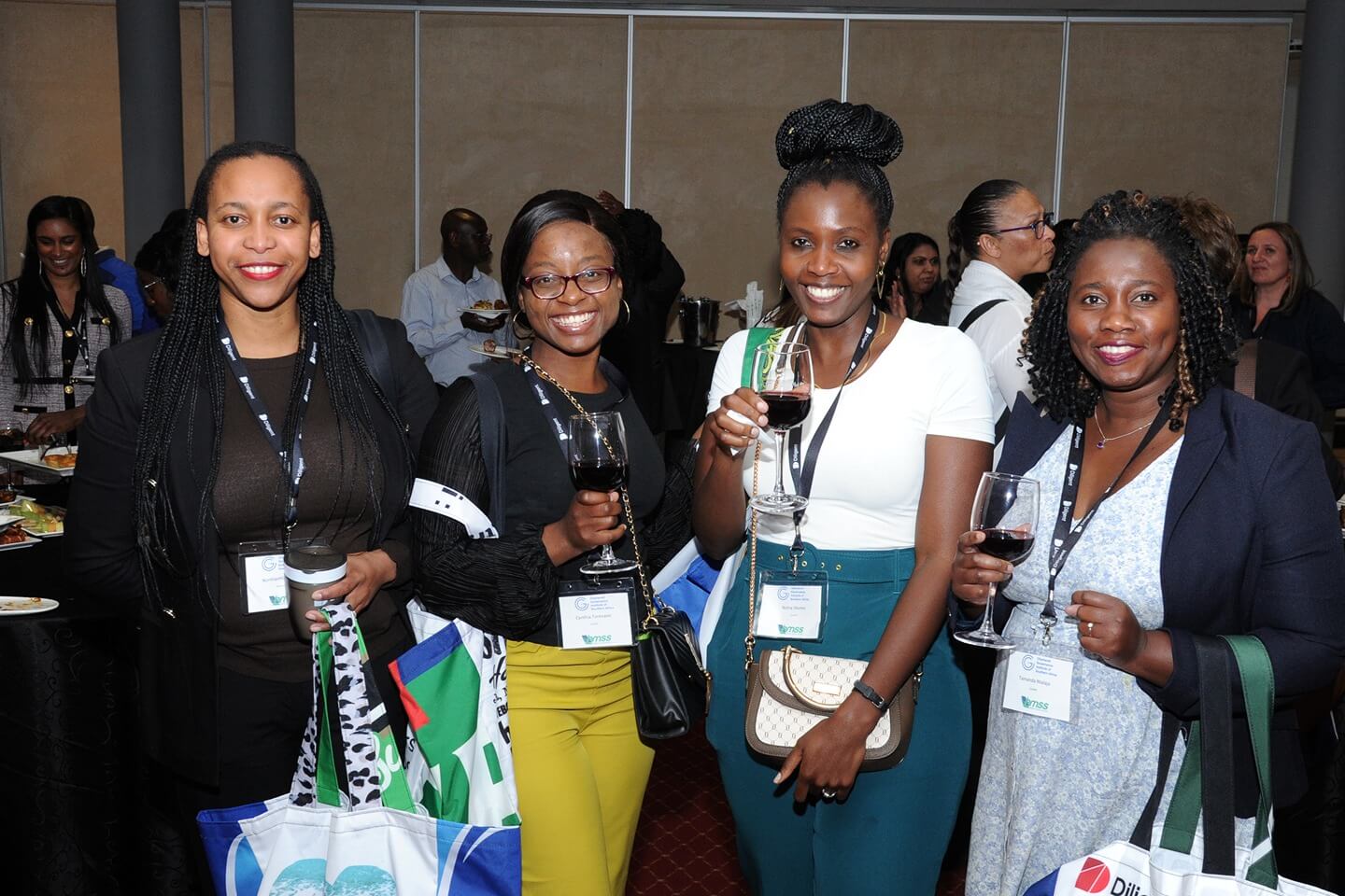 Delegates enjoying the cocktail function