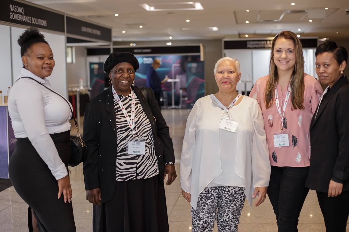 Sabrina Paxton from Lumi Technologies SA and CGISA Staff. Faith Mzoboshowe, Betty Tsotetsi, Ramona Bloem and Jackie Burds